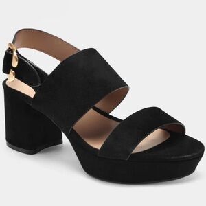 Aerosoles Carimma Black Suede Sandal size 6.5